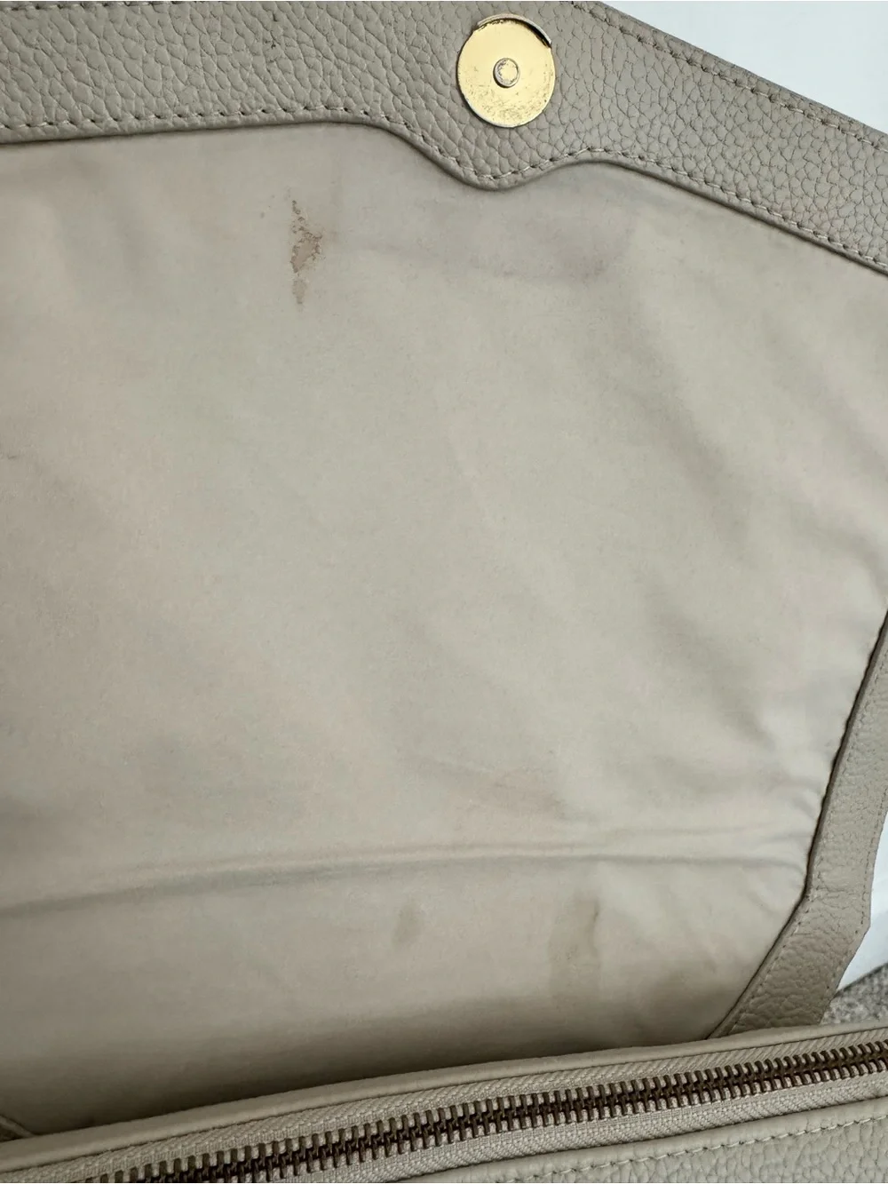 Freshly Picked Leather Diaper Bag - Taupe